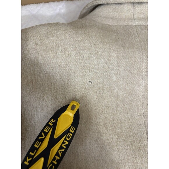 Vtg Herman Kay Women’s Wool Beige Button Up Coat Front Pockets Sz XL See Details - Picture 11 of 15